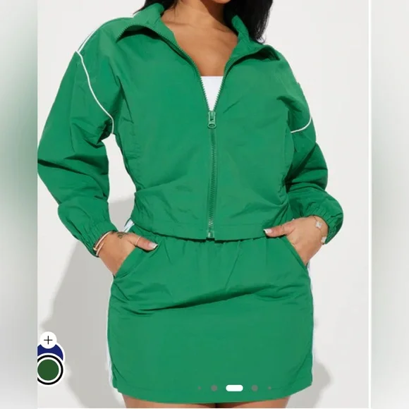 Green Two-Piece Set - Picture 2 of 3